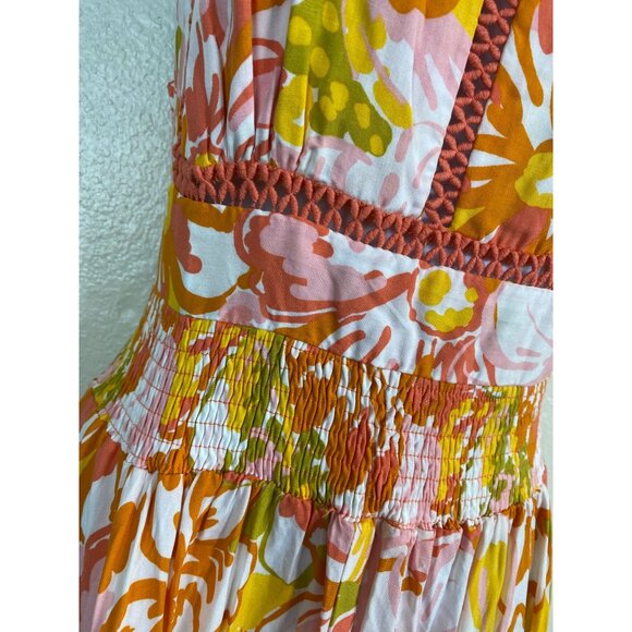 NEW Abel The Label Sleeveless Floral Halter Maxi Dress size Small Boho Cottage - Picture 9 of 16